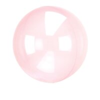 Folienballon Clearz Crystal Dark pink rund