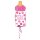 Folienballon Babyflasche Its a girl 25 x 58 cm