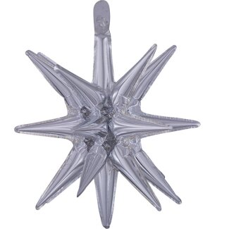 Folienballon Multi Star 45 x 50 cm silber