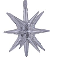 Folienballon Multi Star 45 x 50 cm silber