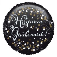 Folienballon Herzlichen Glückwunsch Ø 43 cm