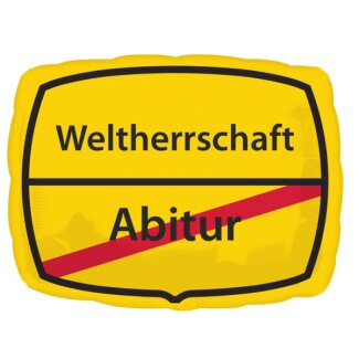 Folienballon Schild Abitur 43x30cm