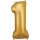 Folienballon Zahl 1 33x86cm gold