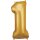 Folienballon Zahl 1 33x86cm gold