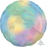 Folienballon Holographic Rainbow pastell