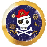 Folienballon Pirates Map Ø43 cm