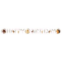 Banner Birthday 180x15cm Beautiful Horses Papier