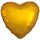 Folienballon Herz 43 cm gold-metallic