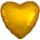 Folienballon Herz 43 cm gold-metallic