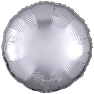Folienballon rund D43cm silber-metallic