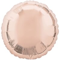 Folienballon rund D43cm gold-rosé