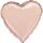 Folienballon Herz 43 cm roségold