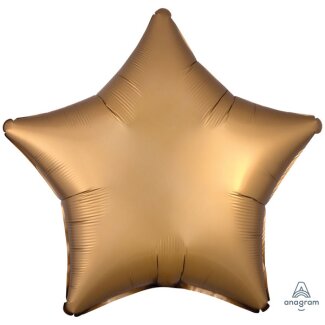 Folienballon Stern 48 cm Seidenglanz gold