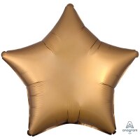 Folienballon Stern 48 cm Seidenglanz gold