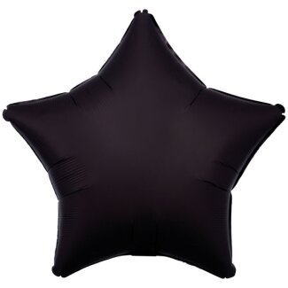 Folienballon Stern 48cm Seidenglanz schwarz