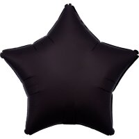 Folienballon Stern 48cm Seidenglanz schwarz