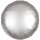 Folienballon rund Ø 43cm Seidenglanz silber