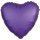Folienballon Herz 43cm Seidenglanz purple