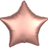 Folienballon Stern 48 cm Seidenglanz roségold