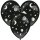 Latexballons mit Stickern glowing D35,5cm 3er