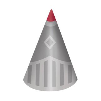 Partyhüte Knight 16cm 8er