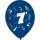 Ballons Zahl "7" 25 cm 8 Stück