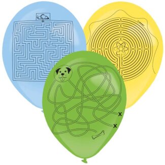 Latexballons Labyrinth mit Stift 35,5 cm 3 Stück