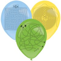 Latexballons Labyrinth mit Stift 35,5 cm 3 Stück