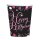 Pappbecher Happy Birthday Sparkling pink 250 ml 8er