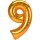Folienballon Jumbo Zahl 9 83x137cm gold