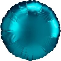 Folienballon Satin Luxe rund Ø 43 cm aqua