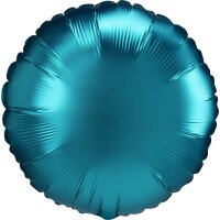 Folienballon Satin Luxe rund Ø 43 cm aqua