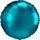 Folienballon Satin Luxe rund Ø 43 cm aqua