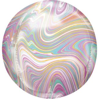 Folienballon Orbz Marblez pastell
