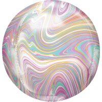 Folienballon Orbz Marblez pastell