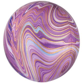 Folienballon Marblez lila