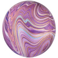 Folienballon Marblez lila