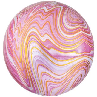 Folienballon Marblez rosa
