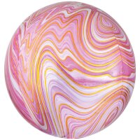 Folienballon Marblez rosa