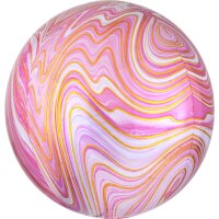 Folienballon Marblez rosa