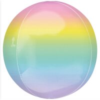 Folienballon Orbz Ombré pastell