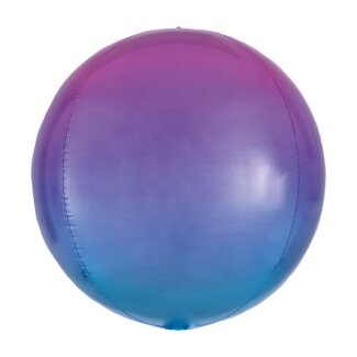 Folienballon Orbz Ombré rot/blau