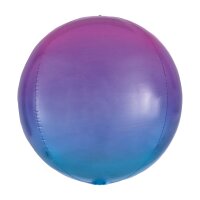 Folienballon Orbz Ombré rot/blau