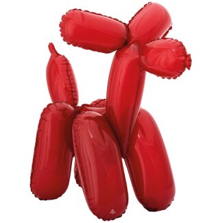 Multi Folienballon Roter Hund Modellierballon