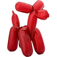 Multi Folienballon Roter Hund Modellierballon