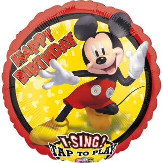 Musikballon Ø 71cm Mickey Maus Happy Birthday