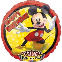 Musikballon Ø 71cm Mickey Maus Happy Birthday