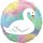 Folienballon Pastel Schwan irisierend D43cm