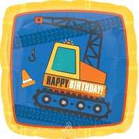 Folienballon Geburtstag Baustelle 45 cm