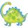 Folienballon SuperShape Brontosaurus 81x68cm